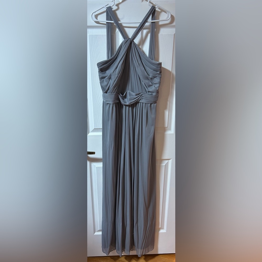 Elegant Gray Evening Gown or Bridesmaid Dress
